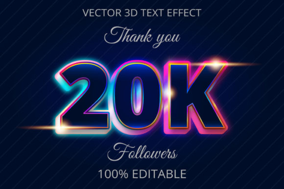 20k 3D Creative Text Effect Design for Graphics and Layer Styles