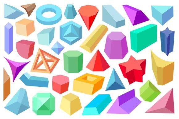 3D Geometric Objects: Modern Graphics for Local Business Branding