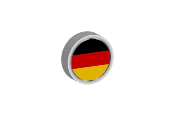 3D Germany Flag Emblem Vector Design for Editorial and Web Graphics