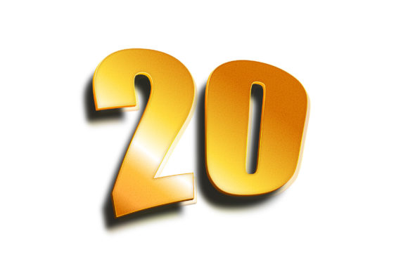 3D Number 20 Graphics and Graphic Templates Review