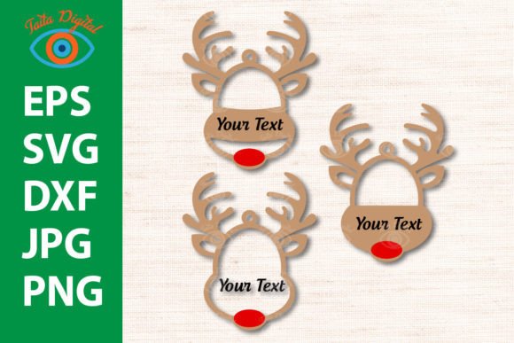 Christmas Reindeer Bauble: A Laser Cutting Graphic for Winter Amp Creators