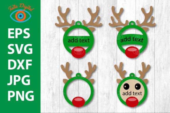 Christmas Reindeer Bauble Hanging: A Festive Laser Cutting Wall Decor Design