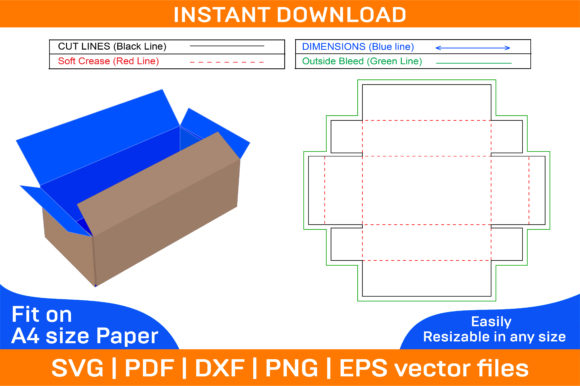 Corrugated Foldable Box Dieline Template: A Review for Graphics and Print Templates