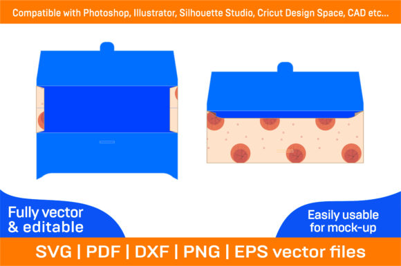Envelope Dieline Template Design Graphics and Print Templates