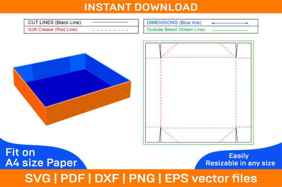 Foldable or Collapsible Corrugated Shipp Graphics and Print Templates