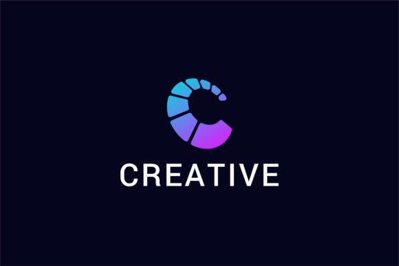 Letter C 3D Logo for Modern Business Graphics