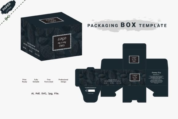 Luxury 3D Box Packaging Design Product for Branding and Graphics