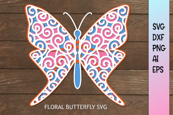 Mandala Butterfly Graphics for Crafts
