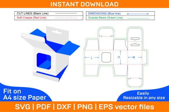 Mobile Charger Square Snap Lock Box: A Modern Graphic Design Asset for Print Templates