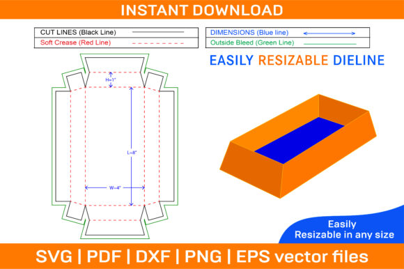 Paper Tray Box Die Cut Template and 3D: A Designer’s Perspective