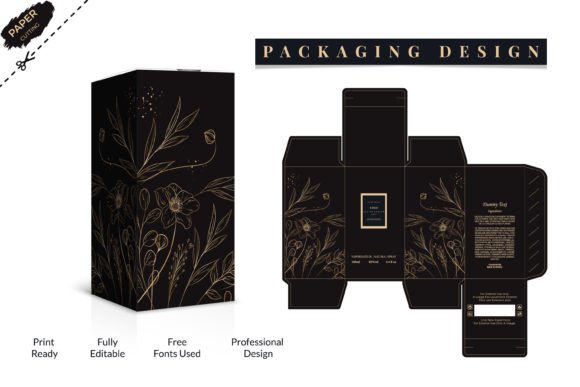 Perfume Packaging Design: A Graphic Template for Premium Handmade Projects