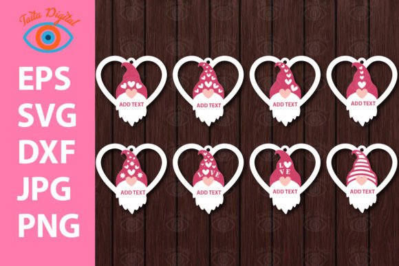 Valentines Cute Gnome Earrings Bundle for Laser Cutting Projects