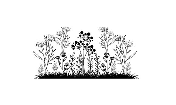 Wall Floral 3d Garden Flower Design Graphics for Crafts