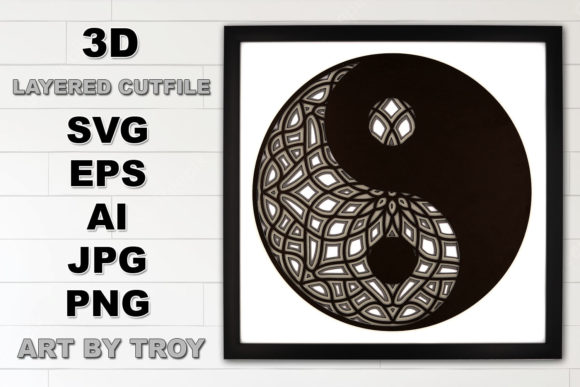 Yin Yang Mandala SVG Cut File: A Powerful Graphic Design Asset for Crafts and Creative Websites